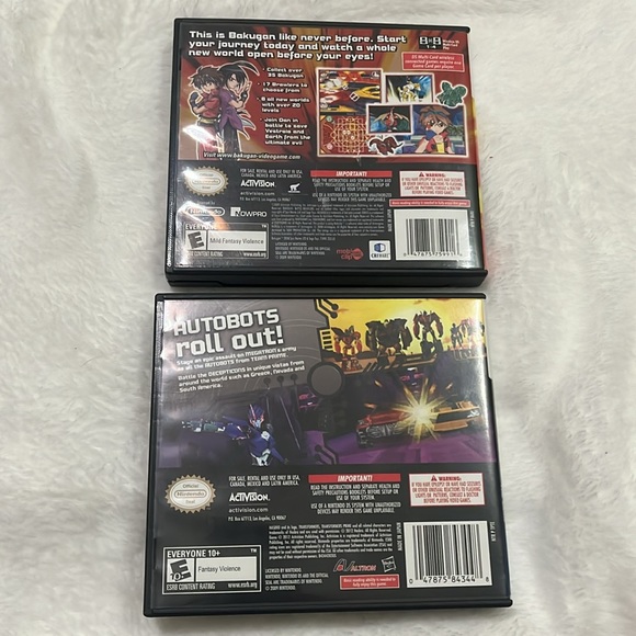 Nintendo DS games Bakugan Battle Brawlers & Trans Formers Prime Activision E10+ - Picture 4 of 4